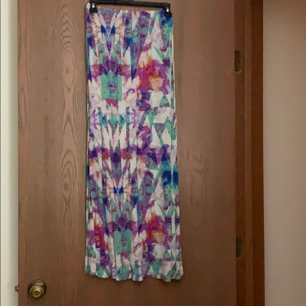 Aztec Printed Maxi Skirt